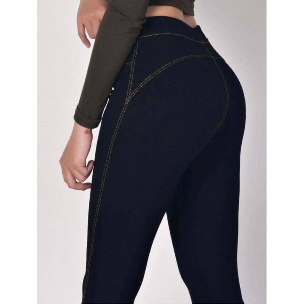 Quần legging nâng mông giả jean