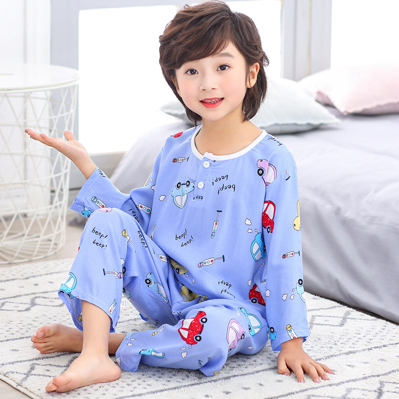 Bộ Đồ Ngủ 2 Món Bằng Cotton Giữ Ấm Cho Bé Trai