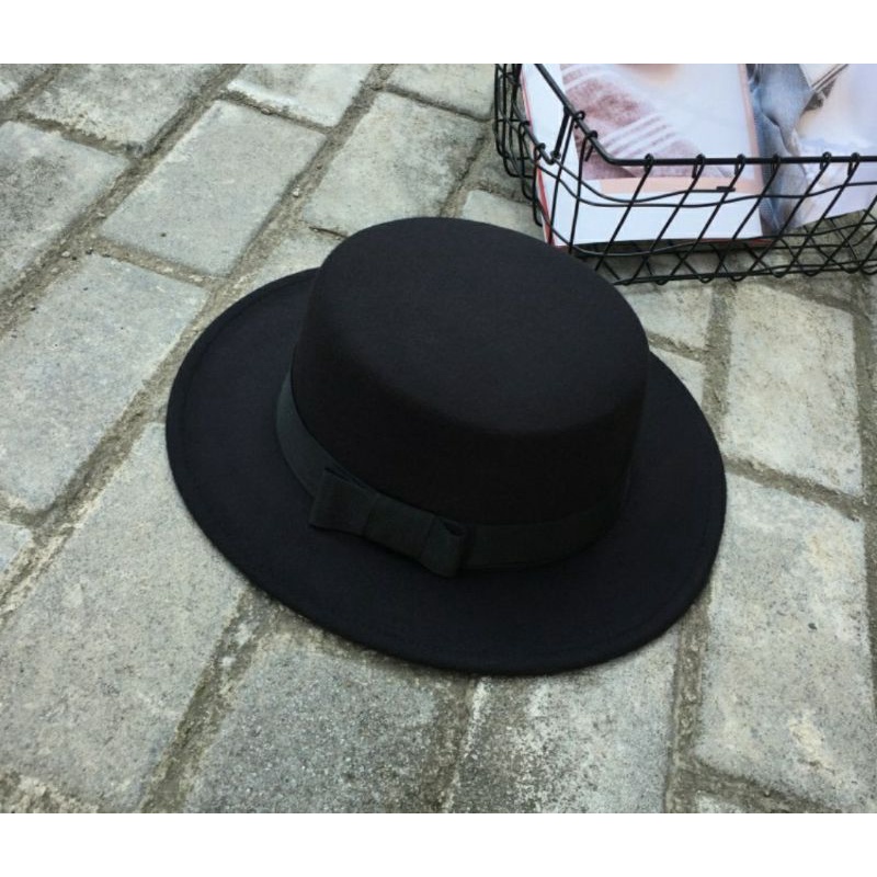 Nón mũ phớt cao bồi nam nữ vành bằng thời trang Hàn Quốc Lh0917399527