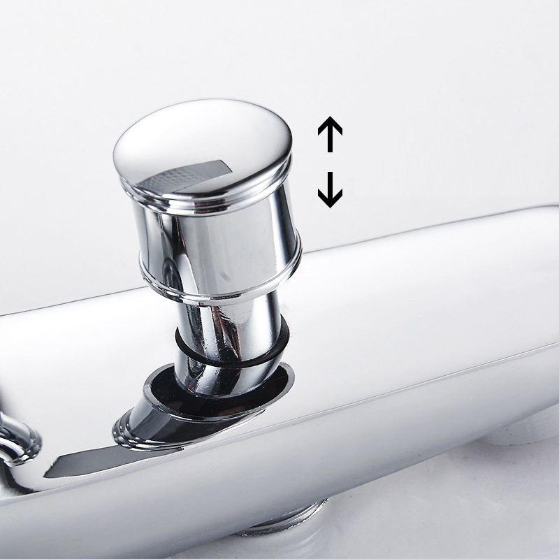 Củ Sen Nóng Lạnh Cao Cấp SNL904 Tặng Kèm 2 Chân Chữ Z - Gật Gù Nóng Lạnh Nhà Tắm Giá Rẻ Hợp Kim Đồng Mạ Crom Bóng 5 Lớp