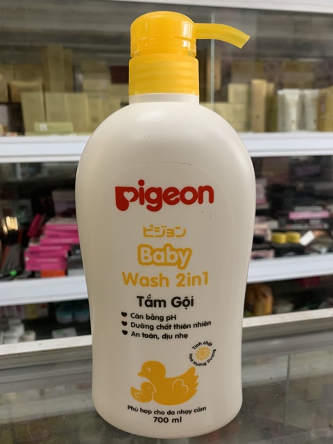 Tắm Gội Trẻ Em 2 Trong 1 Pigeon 700ml | BigBuy360 - bigbuy360.vn