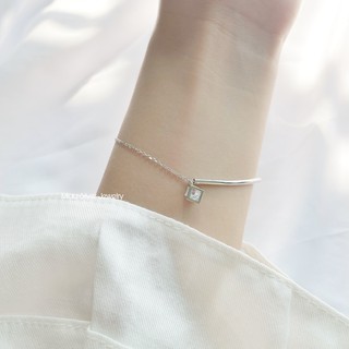 [DEAL SỐC] Lắc tay bạc nữ Cubix Miuu Silver