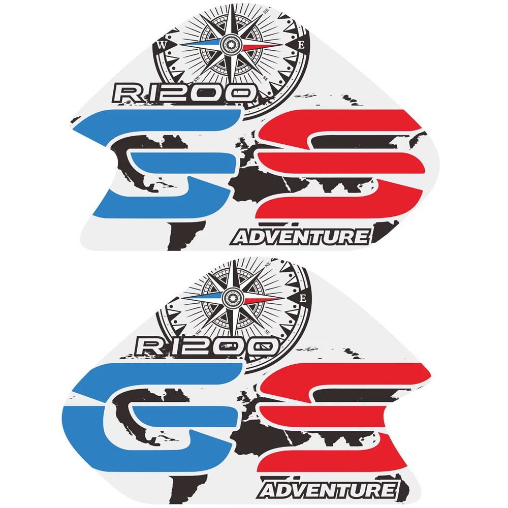 ✁Fits For BMW R1200GS R1200 R 1200 ADV GS Oil Gas Fuel Stickers Decals Adventure Tank Pad Protector 2014 2015 2016 2017