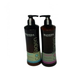 Cặp dầu gội xả collagen haneda 750ml