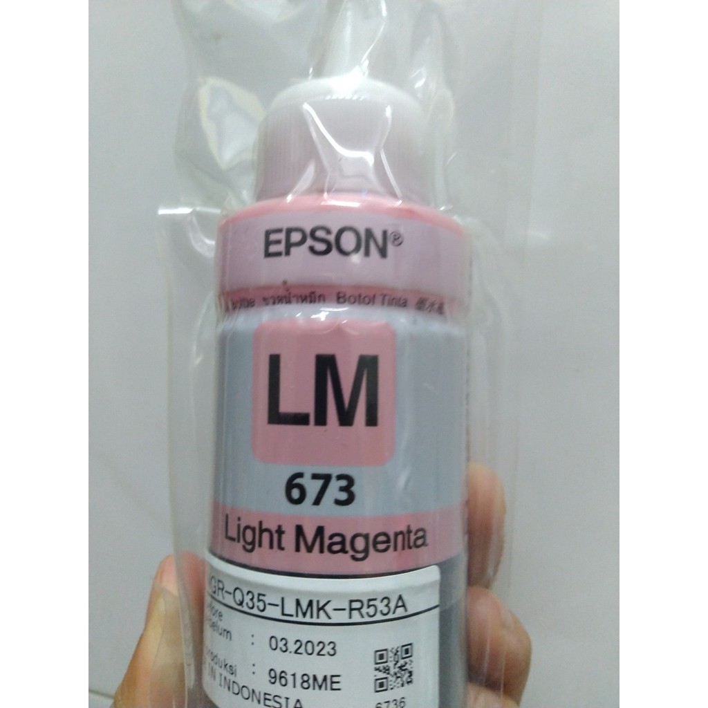 Mực Epson 673 màu đen dành cho máy Epson L805 / L850 / L1800 / L810 / L800-đỏ nhạt (Light Magenta)