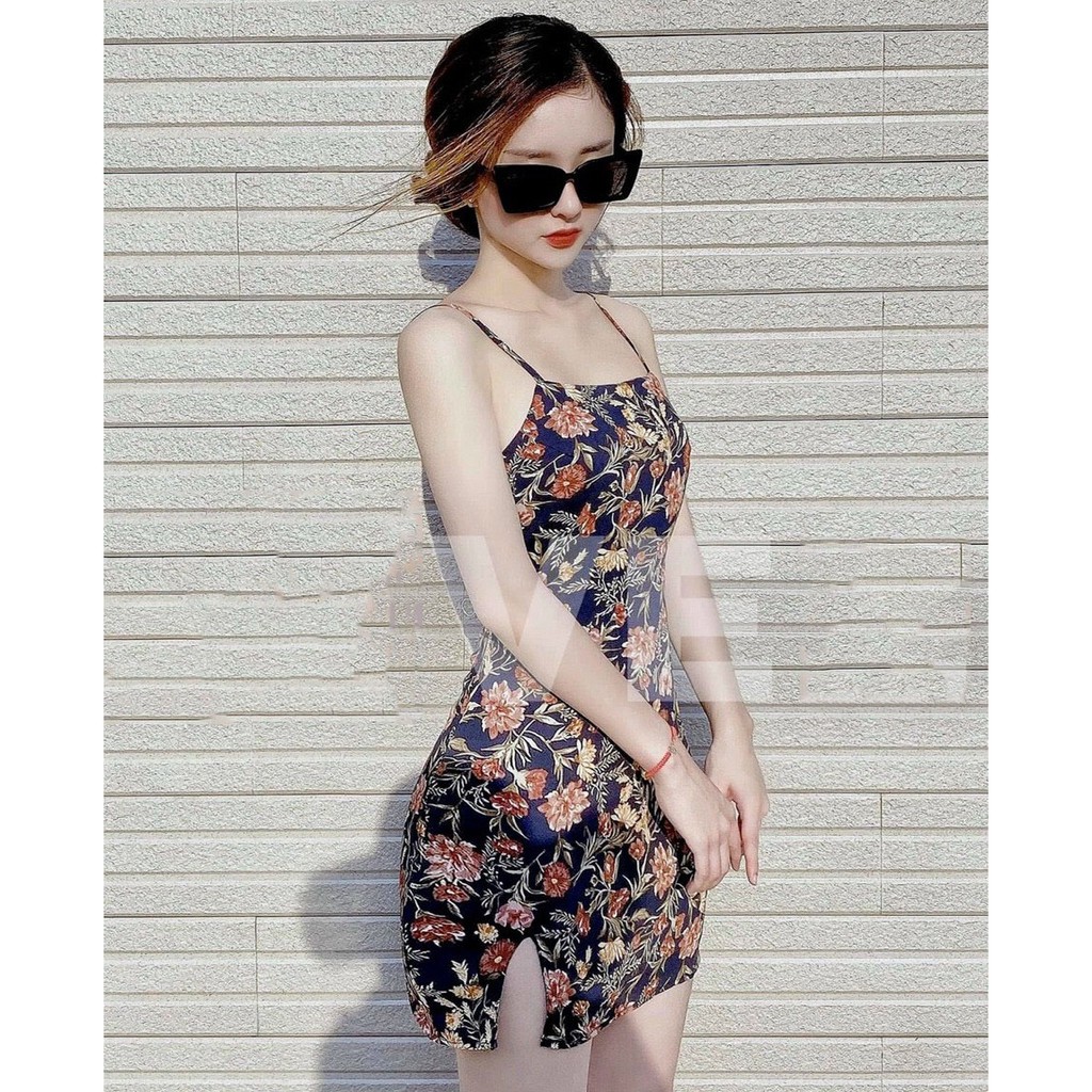 ĐẦM NỮ BODY QUYẾN RŨ HỌA TIẾT HOA LÁ SẮC NÉT (CÓ MÚT NGỰC) THỜI TRANG NỮ ARAVA TO70 | BigBuy360 - bigbuy360.vn