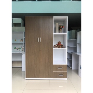 Tủ quần áo có kệ trang trí, nhựa Đài Loan 2 lớp cao cấp luồn lõi Ecoplast chịu lực tốt - Miễn phí vận chuyển