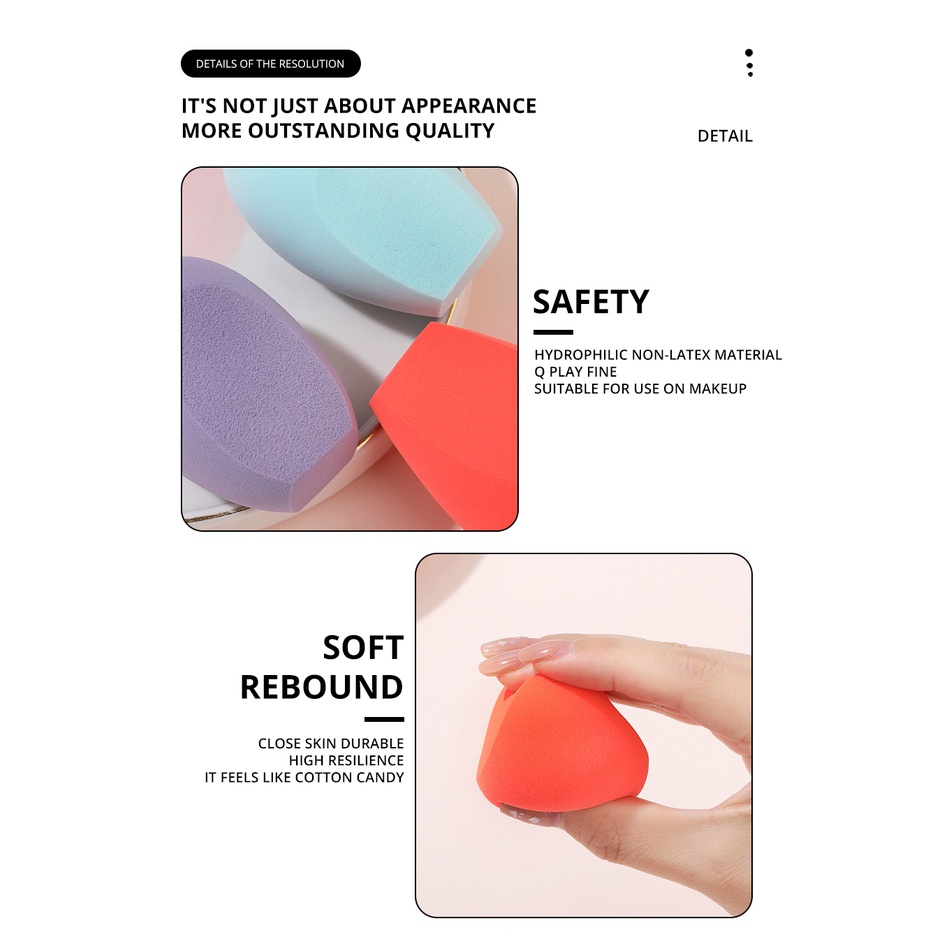 GRACEDO Trứng Trang Điểm Bằng Bọt Biển