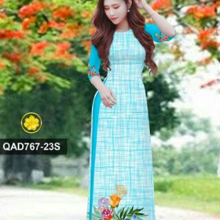 Vải áo dài 3D