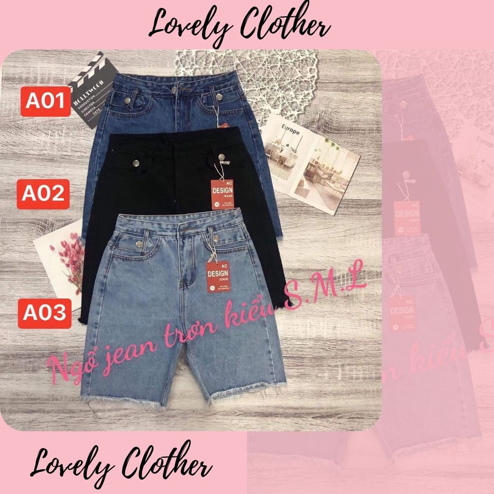 [HCM] Quần short jeans, short jeans nữ 3 chất jeans cứng from size S M L SKUQ-09