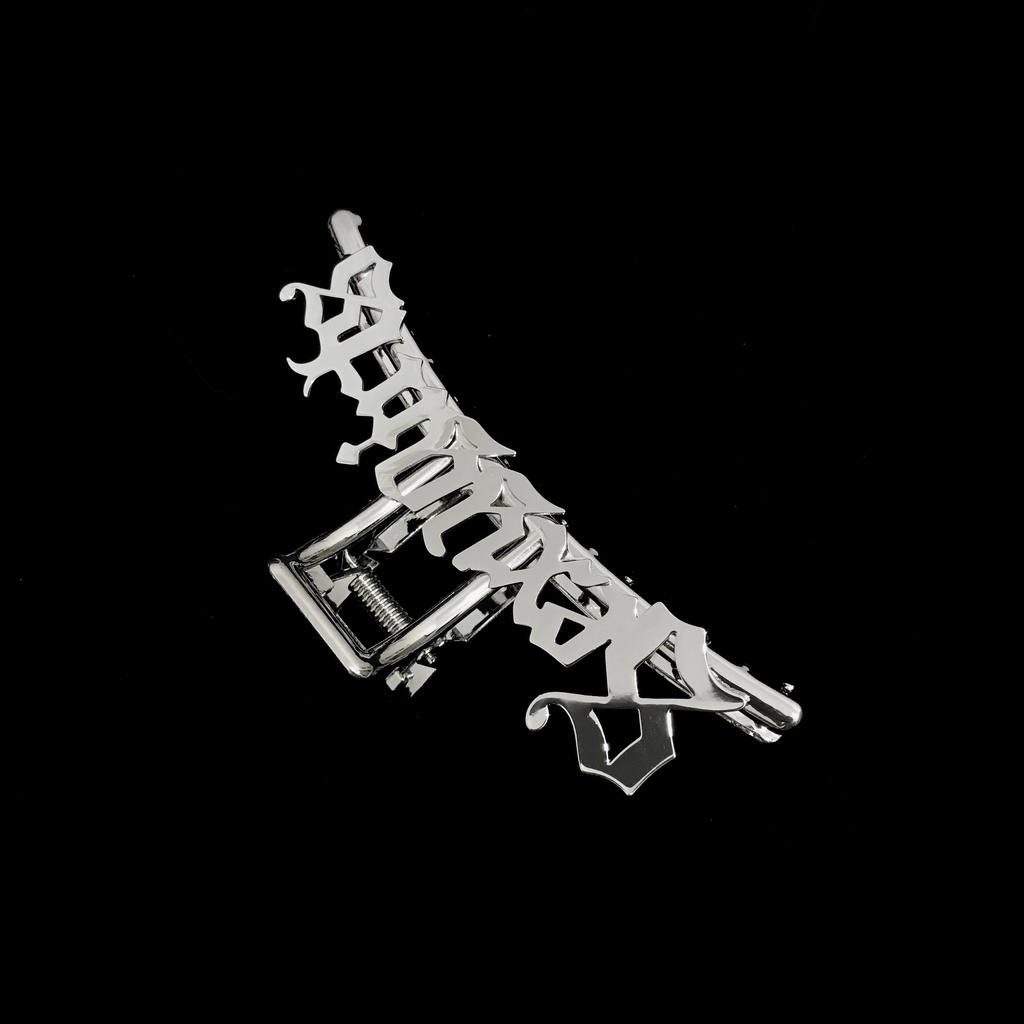 Kẹp Tóc Kim Loại Hình Chữ Cái Lớn Kiểu hip-hop Đường Phố Cá Tính Ngọt Ngào Cho Nữ