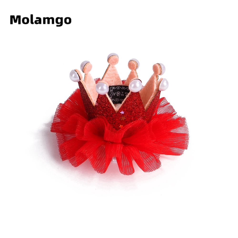 MOLAMGO  Mũ Cho Thú Cưng Thiết Kế Hình Vương Miện Đáng Yêu
