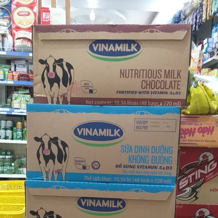 Thùng sữa túi Vinamilk (48 bịch x 220ml)