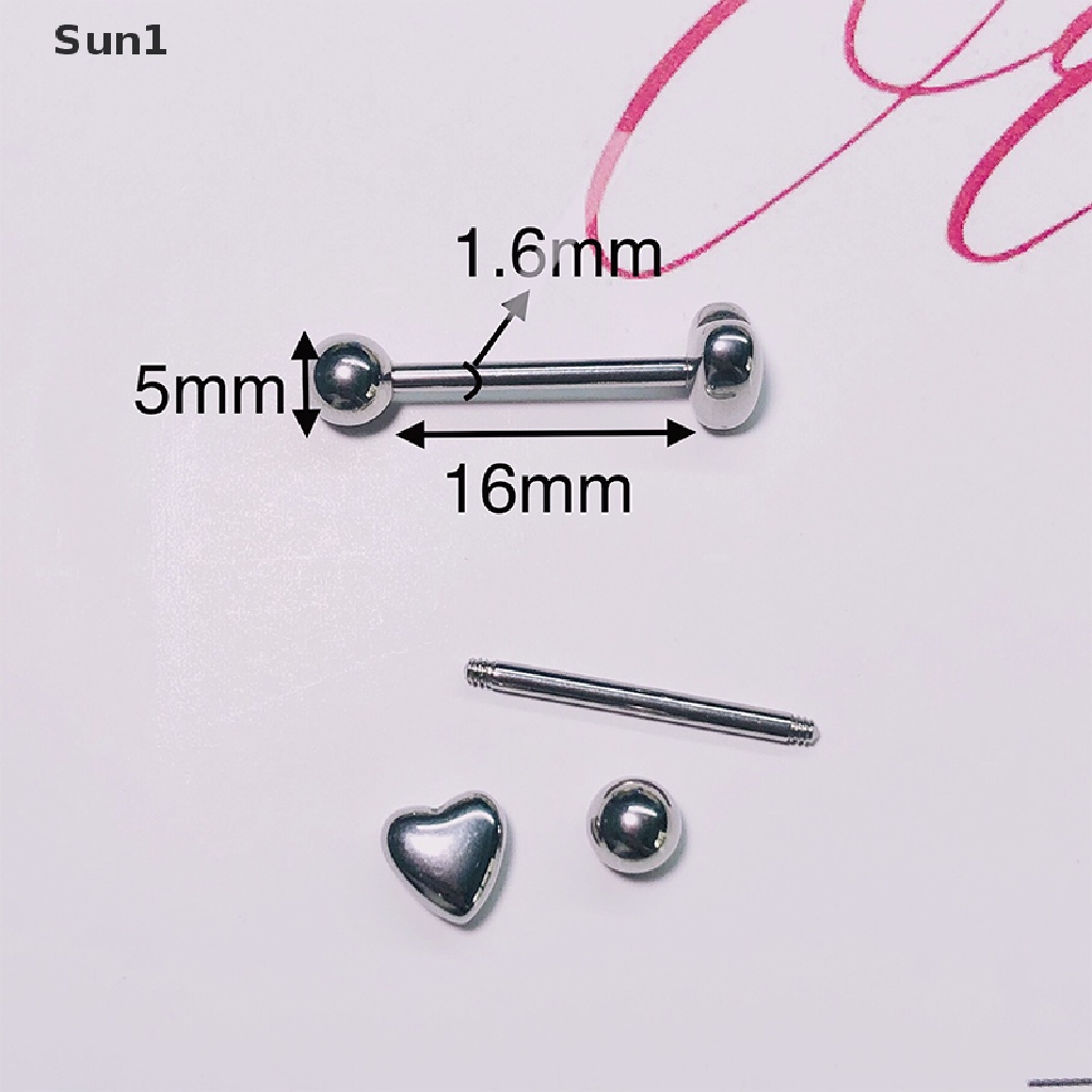 Khuyên Xỏ Cơ Thể Bằng Kim Loại Hình Trái Tim Độc Đáo Sun1 &gt;