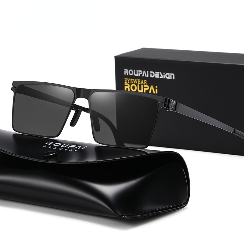 Kính Mát Phân Cực Phong Cách Retro Thời Trang Cho Nam