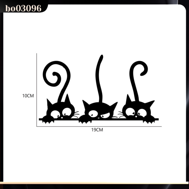 Decal Dán Trang Trí Xe Hơi Hình Mèo Dễ Thương D-2097