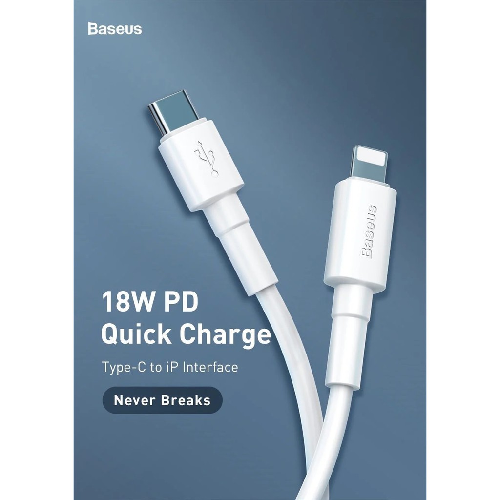 Dây Sạc Iphone Chính Hãng Baseus Superior Series Dài 1M Sạc Nhanh 2.4A Cho iphone 5 đến iphone 13 ProMax - BH 1 Năm