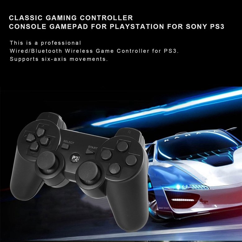 PK Classic Gaming Controller Console Gamepad for Playstation for Sony PS3