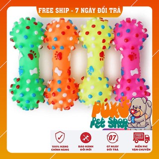 ĐỒ CHƠI CHO CHÓ 😍𝗙𝗿𝗲𝗲𝗦𝗵𝗶𝗽😍 Kêu Chút Chít Hình Xương dài 17cm Gặm Phát Tiếng Kêu giúp giảm Stress cho thú cưng
