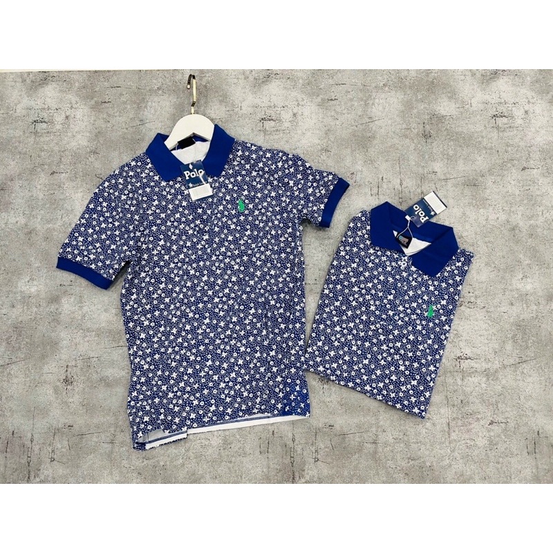 ÁO HOA CỔ TRỤ COTTON