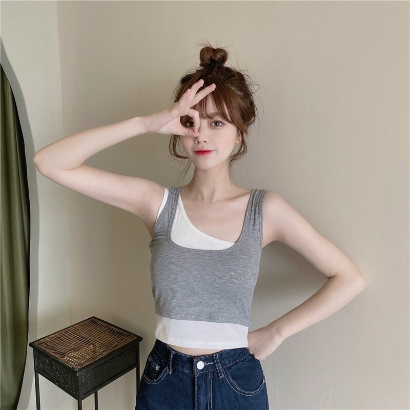 Áo Bra 2 Dây Bản To Chéo Vai Siêu Hot -  Áo Ngực Nữ Chất Cotton Mềm Mại Quyến Rũ