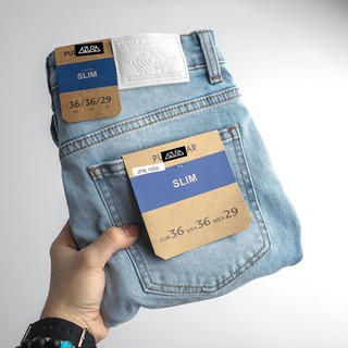 Quần jean Pull&bear Xanh