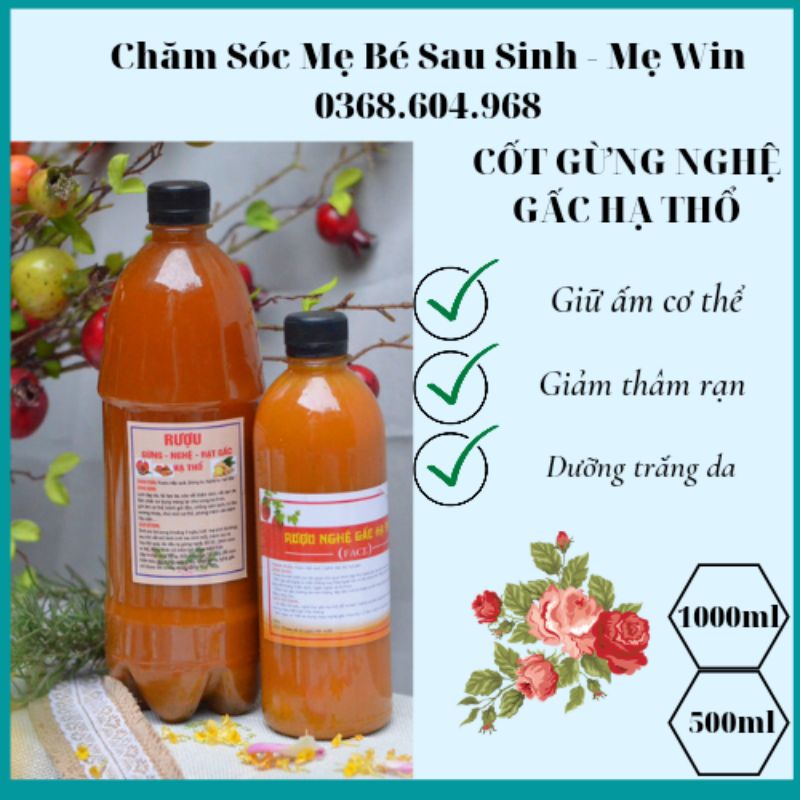 Cốt gừng nghệ gấc hạ thổ body và face