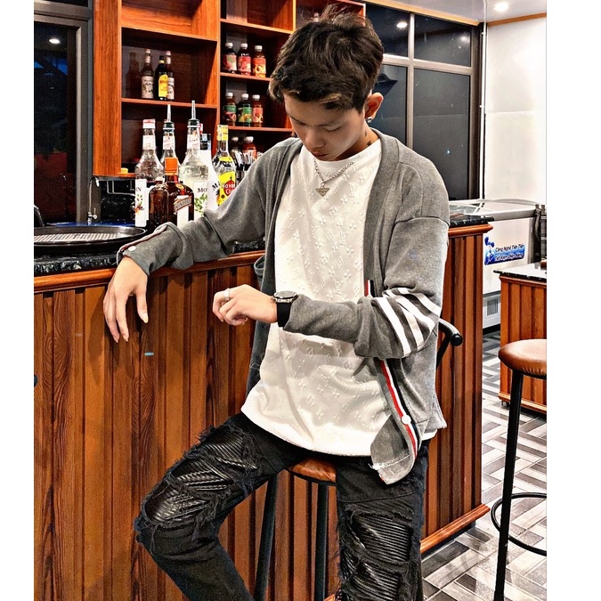 Áo khoác , áo cardigan Thome  đơn giản sang chảnh chất len tăm sang sịn