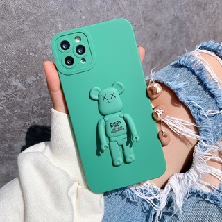 Ốp Lưng Basic Camera Nổi - Mẫu B@BY BE@RBRICK 2 ( Kèm Giá Đỡ Hình Gấu ) - ACE948