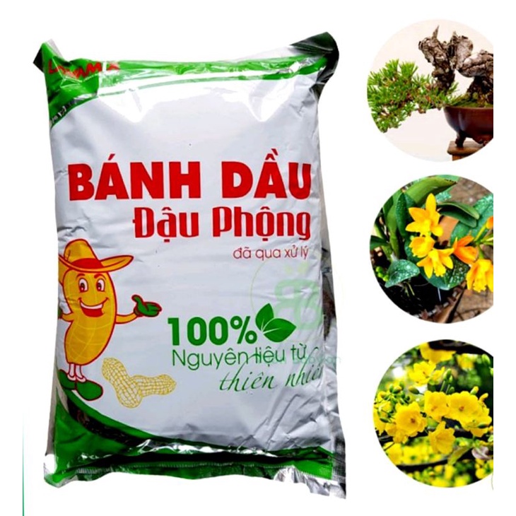 Phân Hữu Cơ Bánh Dầu Đậu Phộng Bón Cho Mai Và Rau Sạch ( 1KG)