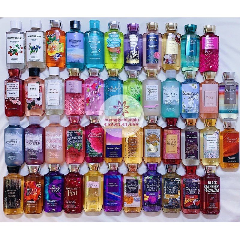 Sữa tắm Bath and body Works dạng gel 295ml mẫu mới update liên tục