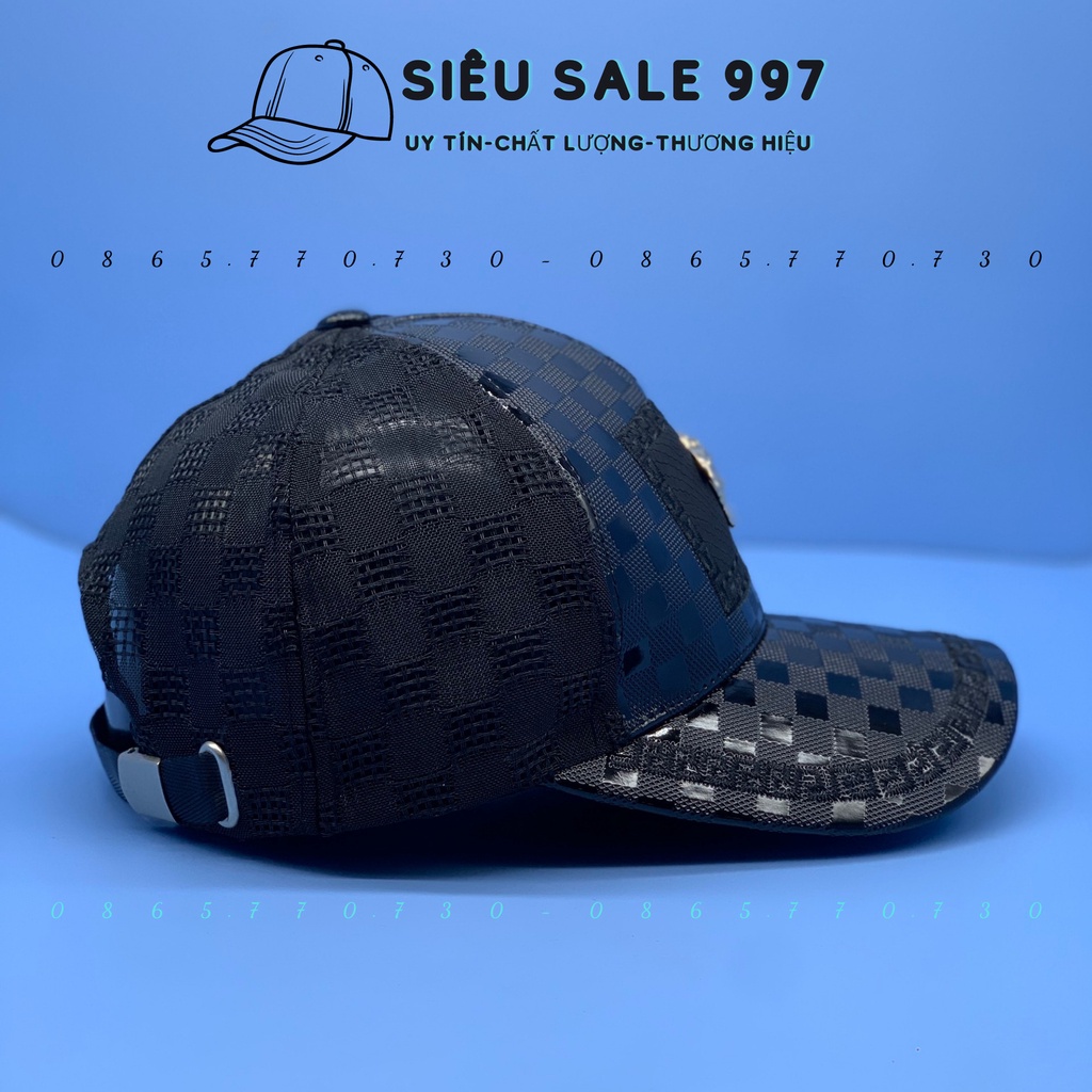 Nón Kết Mũ Lưỡi Trai Logo Vê Sắc Full Đen Bao Ngầu, Nón Kết Nam Nữ Thời Trang Đẹp