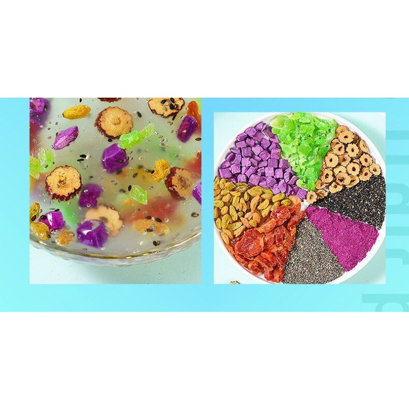 BỘT CỦ SEN TRÁI CÂY HẠT CHIA 500G