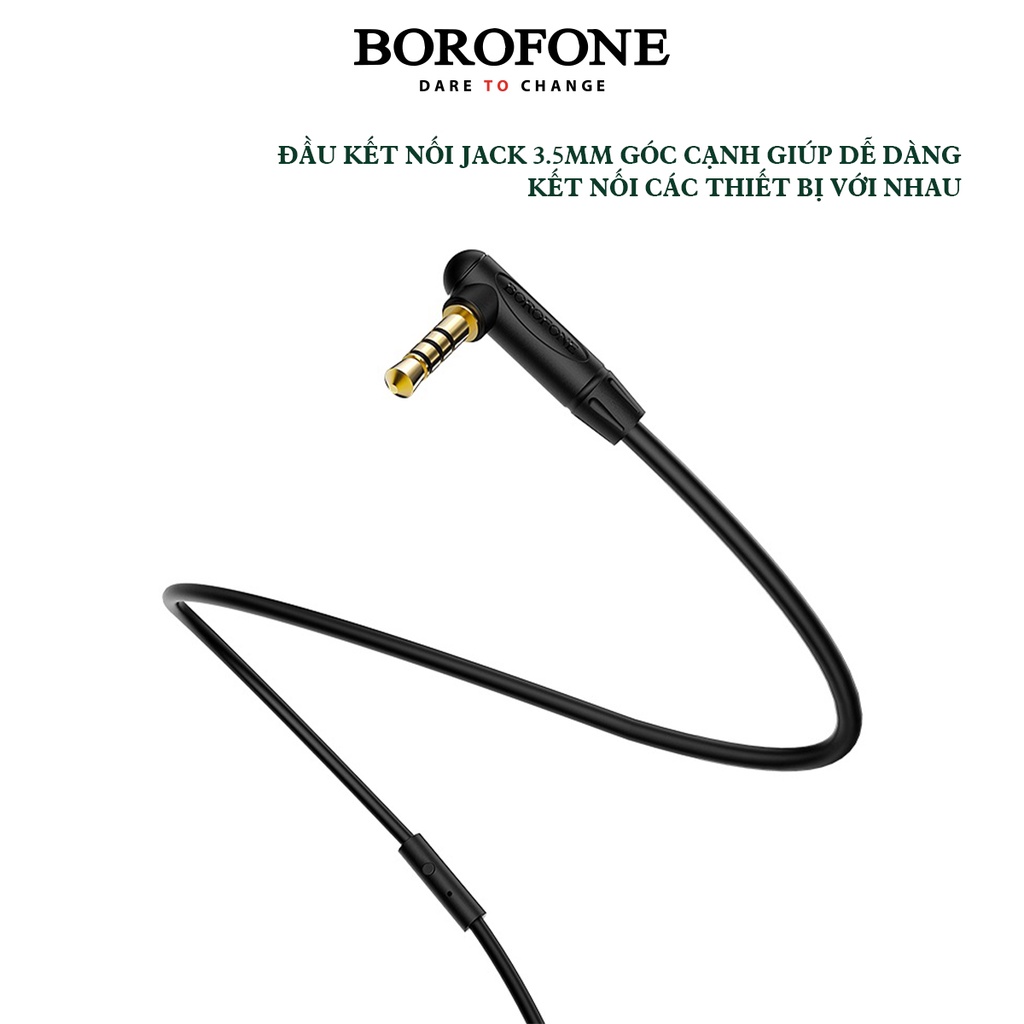 Cáp truyền dữ liệu/kết nối âm thanh BOROFONE AUX BL5 có mic - AK Mobile