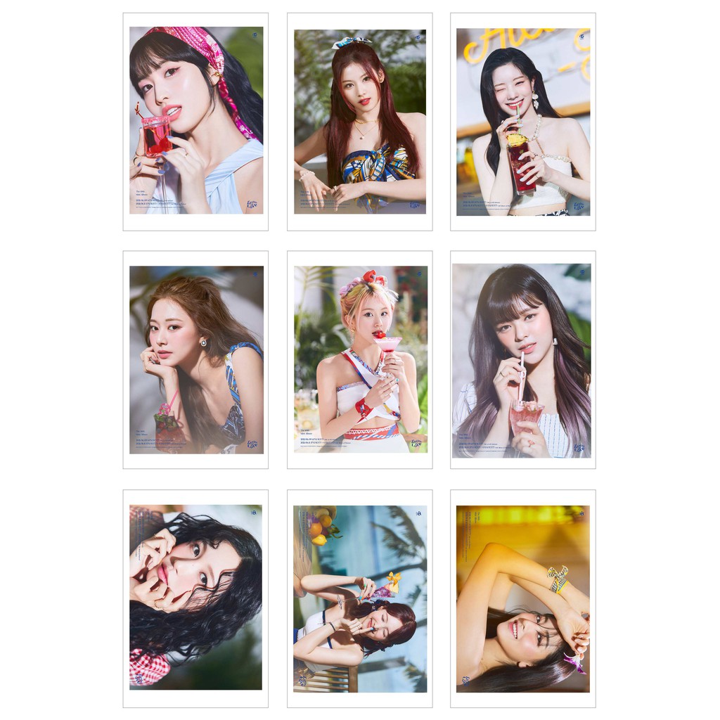 Ép Lụa] Lomo Card 36 Ảnh TWICE - Taste of Love