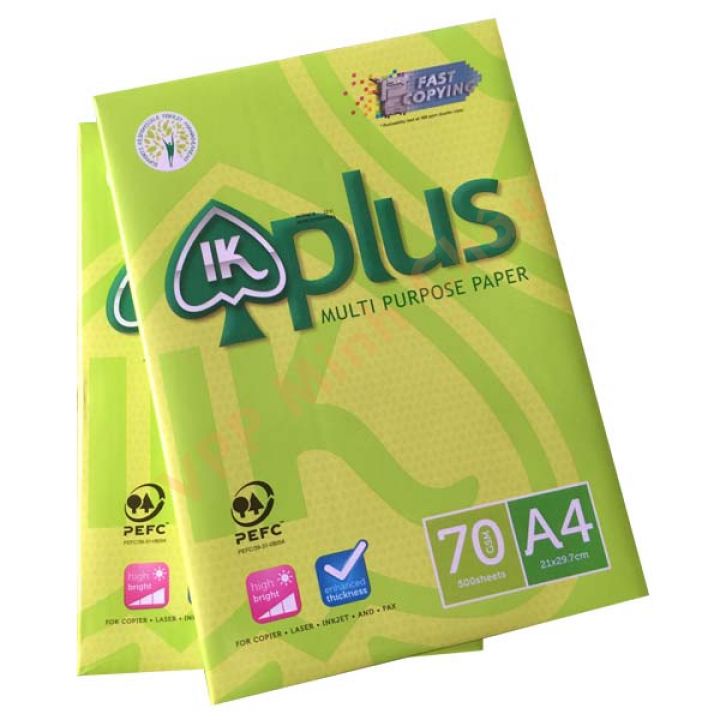 Giấy A4 ,Giấy in A4 IK PLus Định lượng 70GSM Khổ A4 và A5