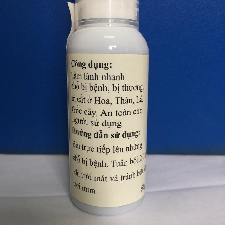 Chế phẩm xử lý vết cắt, làm liền sẹo cây trồng Gel Nano-AG  chai 50g