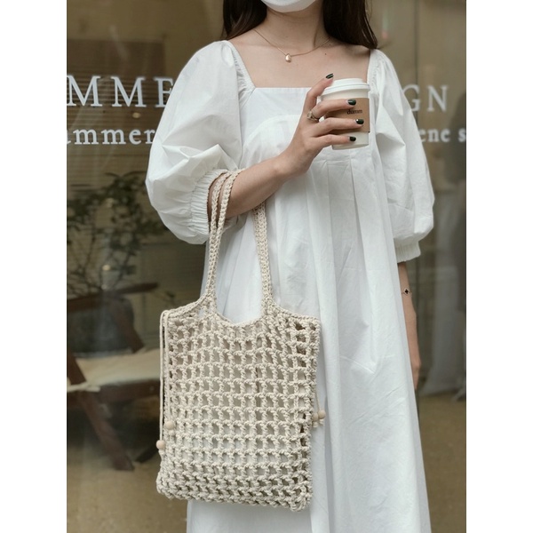 MIRABEL kem - Túi len móc thủ công.