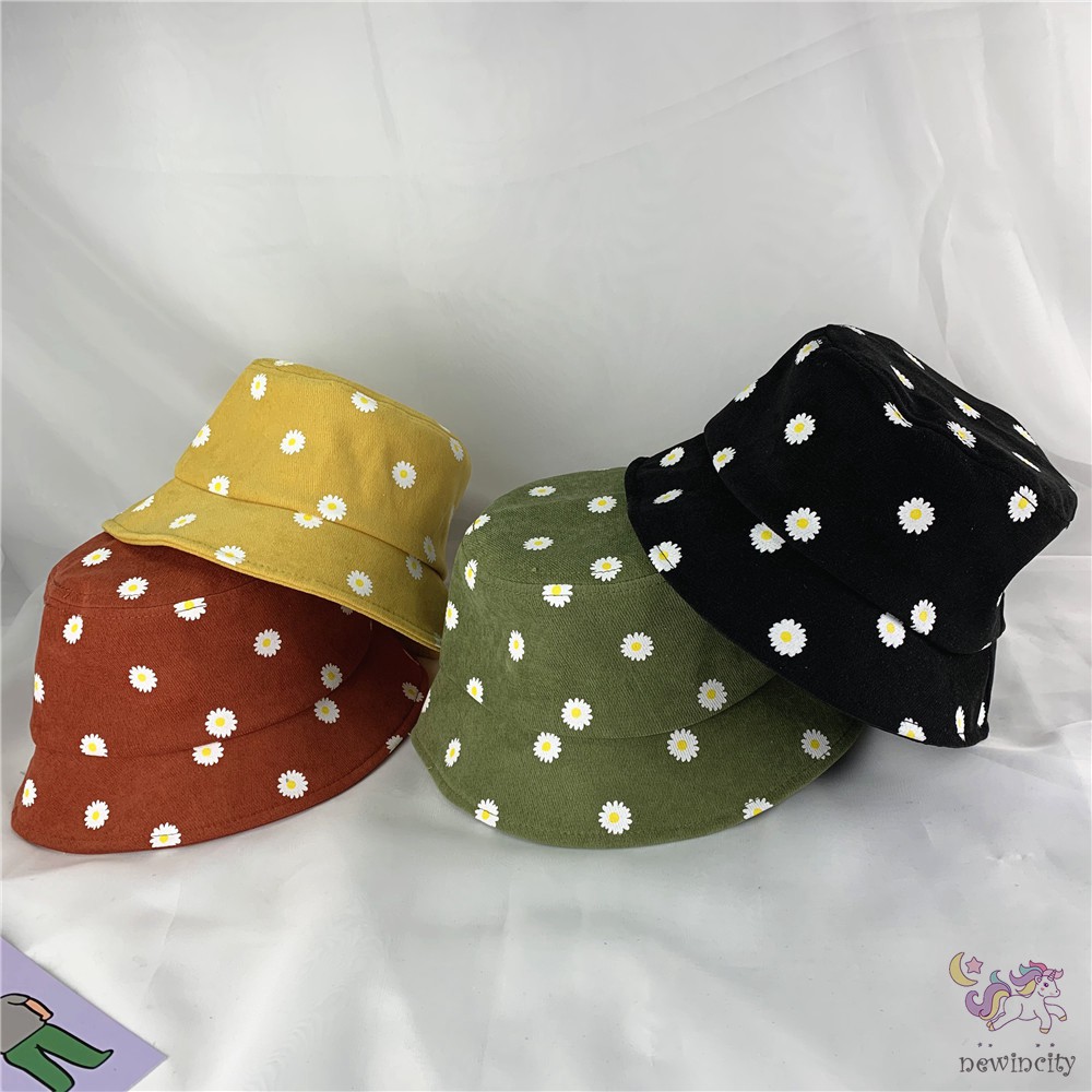 Nón Bucket In Hoa Dễ Thương Cho Bé