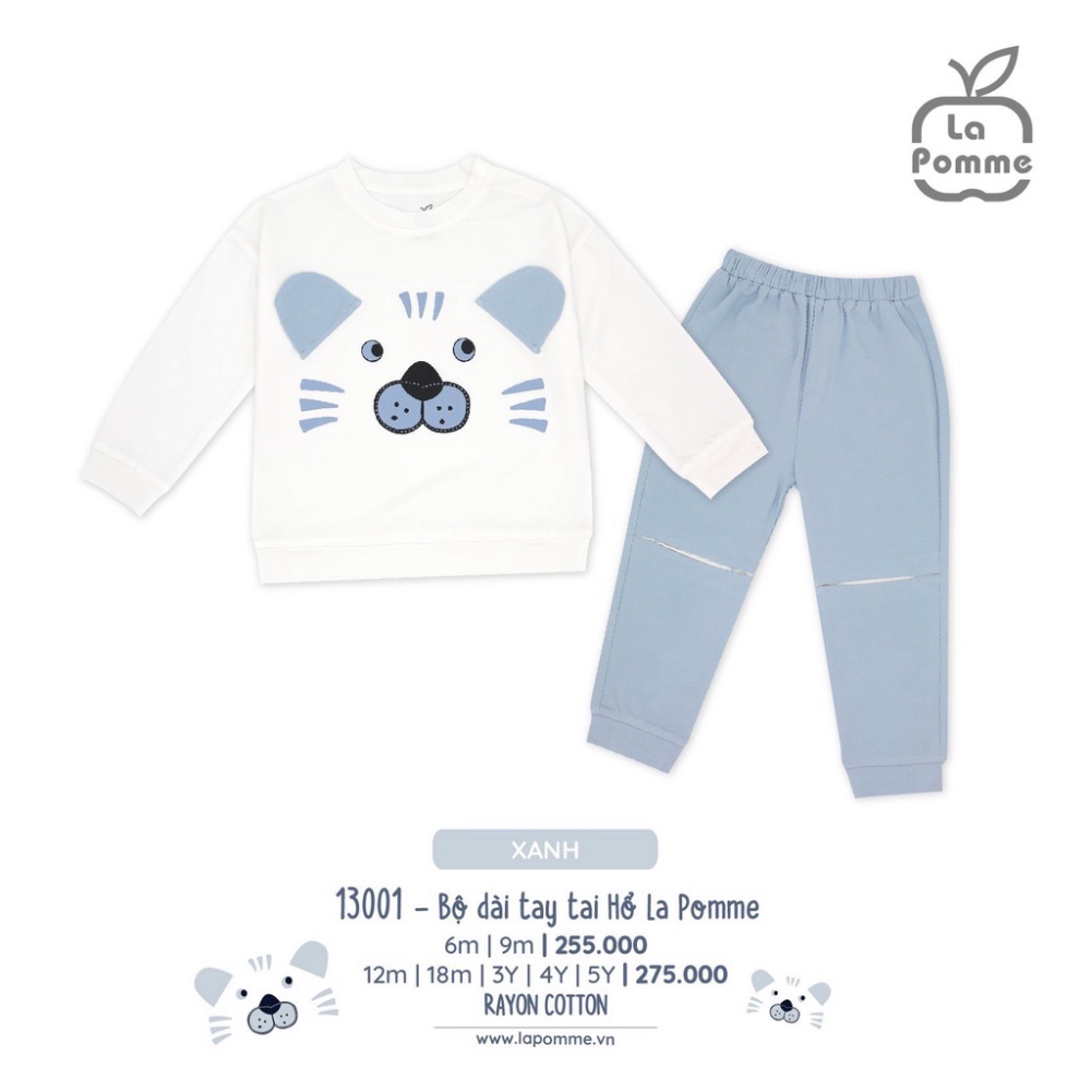 Bộ quần áo dài tay tai Hổ hãng La Pomme SL200