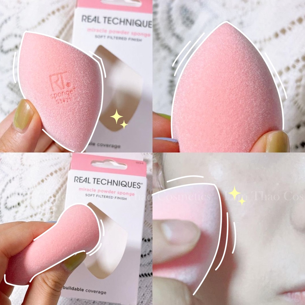 Mút Tán Phấn Phủ Real Techniques Miracle Powder Sponge