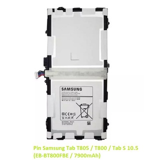 Pin samsung tab s 10.5 t805 / t800 - pin t805 / t800 / tab s bảo hành đổi mới