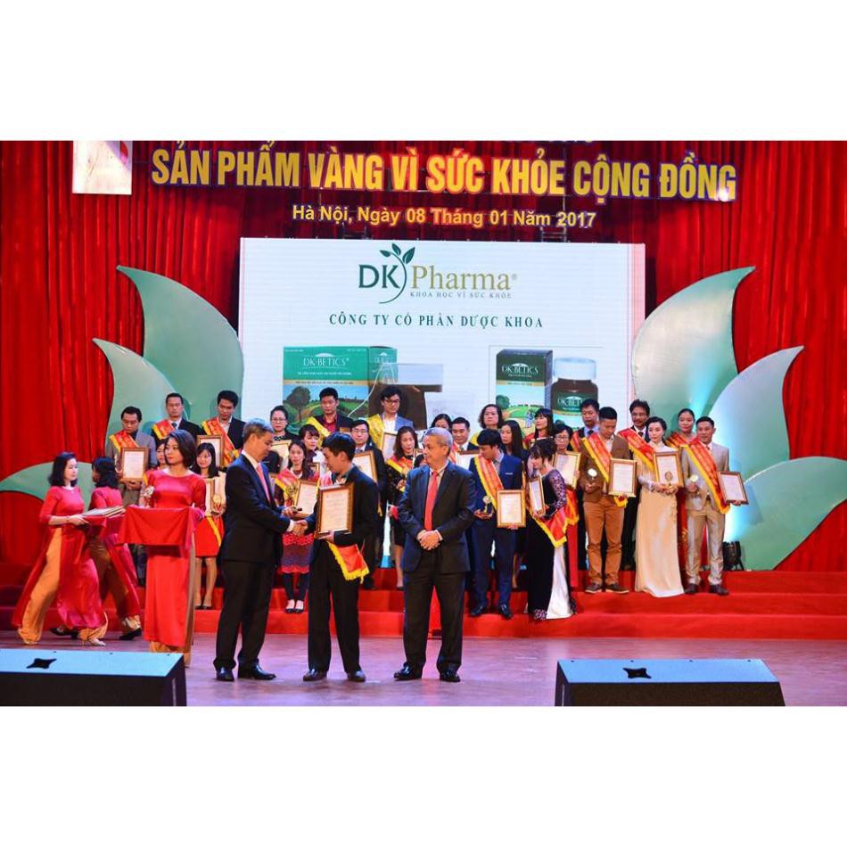 Viên Uống Tiểu Đường DK-BETICS Hộp 60 viên triết xuất từ cao dây thìa canh lá to  HSD 2025