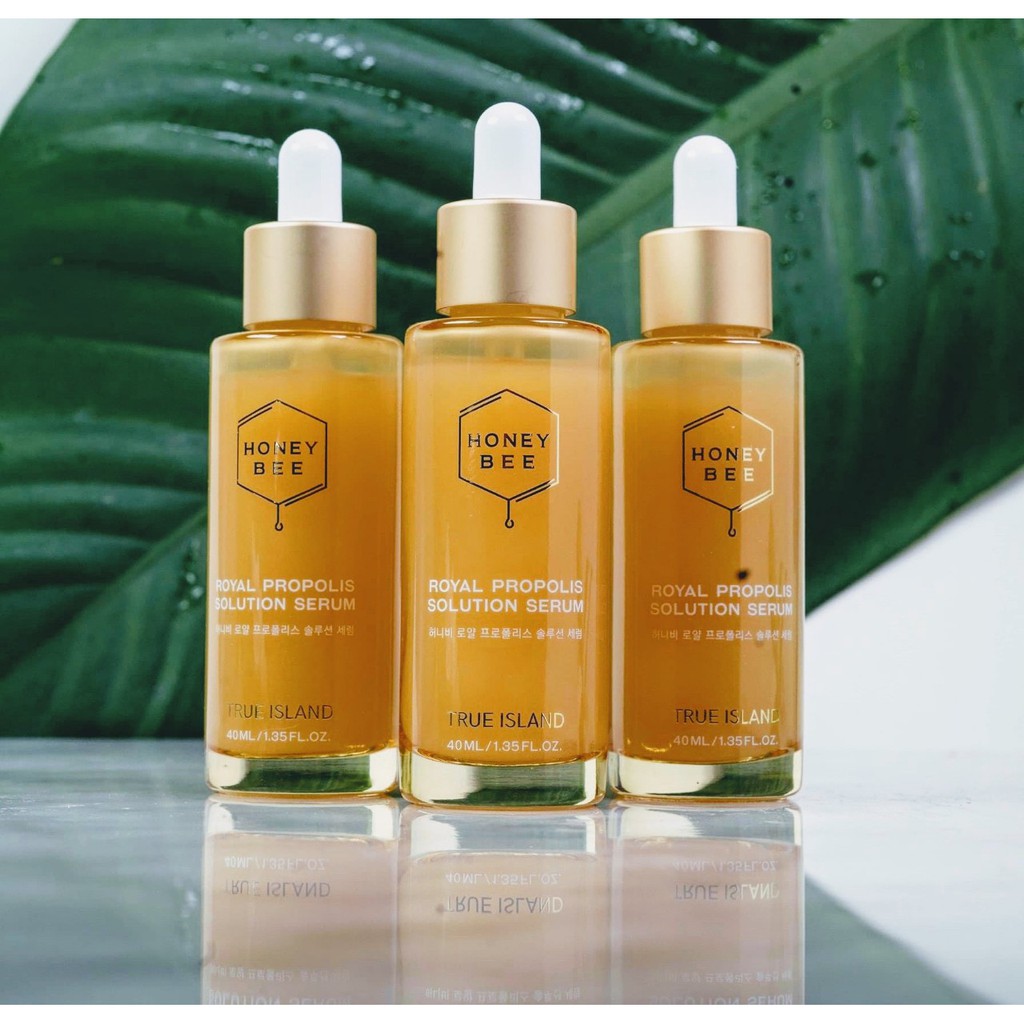 ✅ Serum KEO ONG TRUE ISLAND Honey Bee ROYAL PROPOLIS SOLUTION ✨ giúp khỏe & trắng sáng da ✨ - Dành cho Da Dầu Mụn