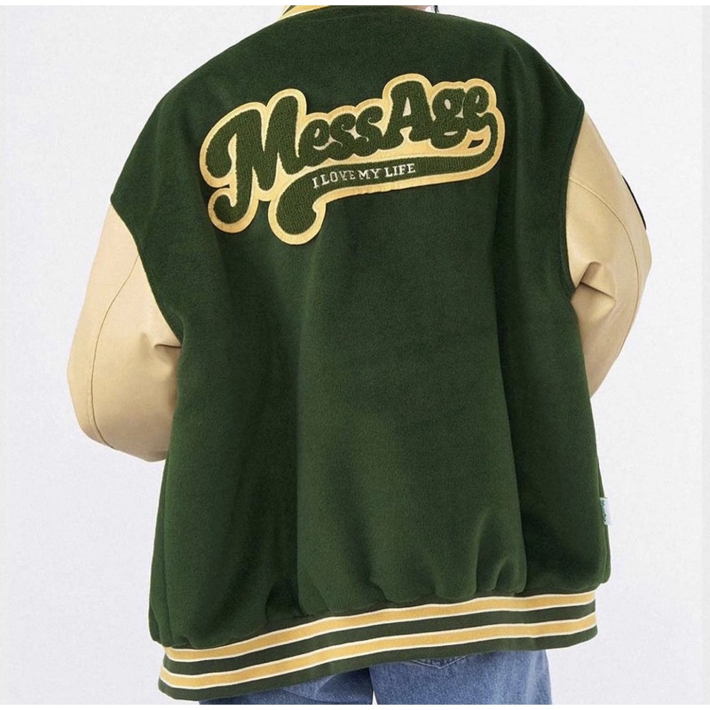 Varsity Jacket - Áo bomber tay da chất dạ phù hợp ngày hè form rộng unisex