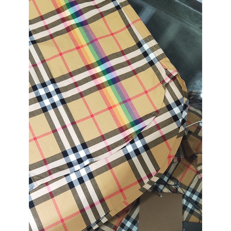 Áo sơ mi nam ngắn tay Burberry cao cấp nhập khẩu Auth new 2022