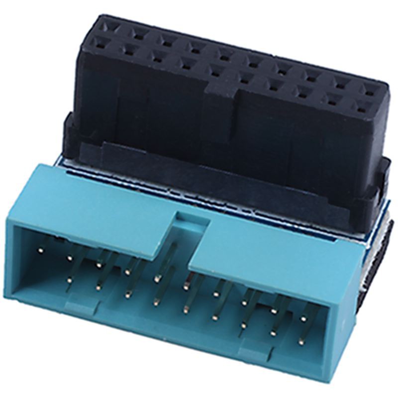 Đầu Chuyển Đổi Usb 3.0 20pin Đực Sang Cái 90 Độ Cái Cho Bo Mạch Chủ | BigBuy360 - bigbuy360.vn
