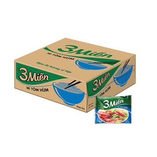 Thùng mì 3 miền tôm chua cay/ tôm hùm 65g x 30 gói