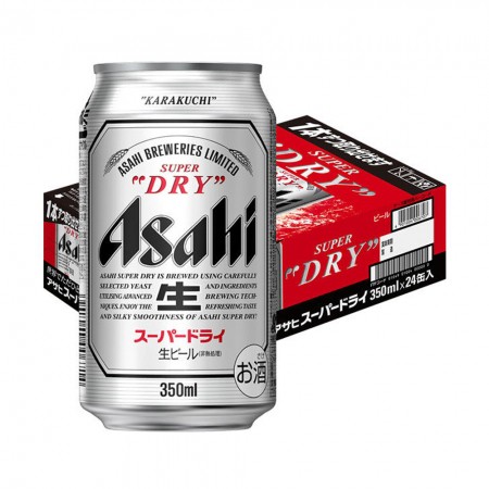 Thùng Bia ASAHI SUPER DRY 350ML - 24 LON