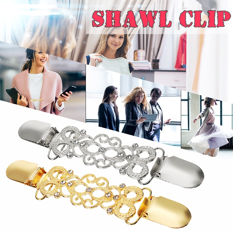 Kẹp cài áo ZANZEA bằng hợp kim màu vàng/ bạc thời trang dành cho nữ